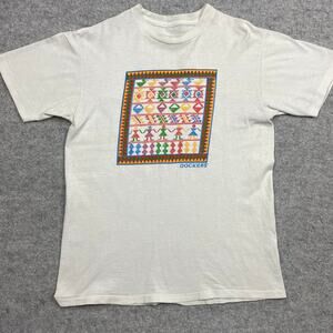 Dockers Vintage shirt man's‎ large single stitch Aztec egyptian tribe Graphic